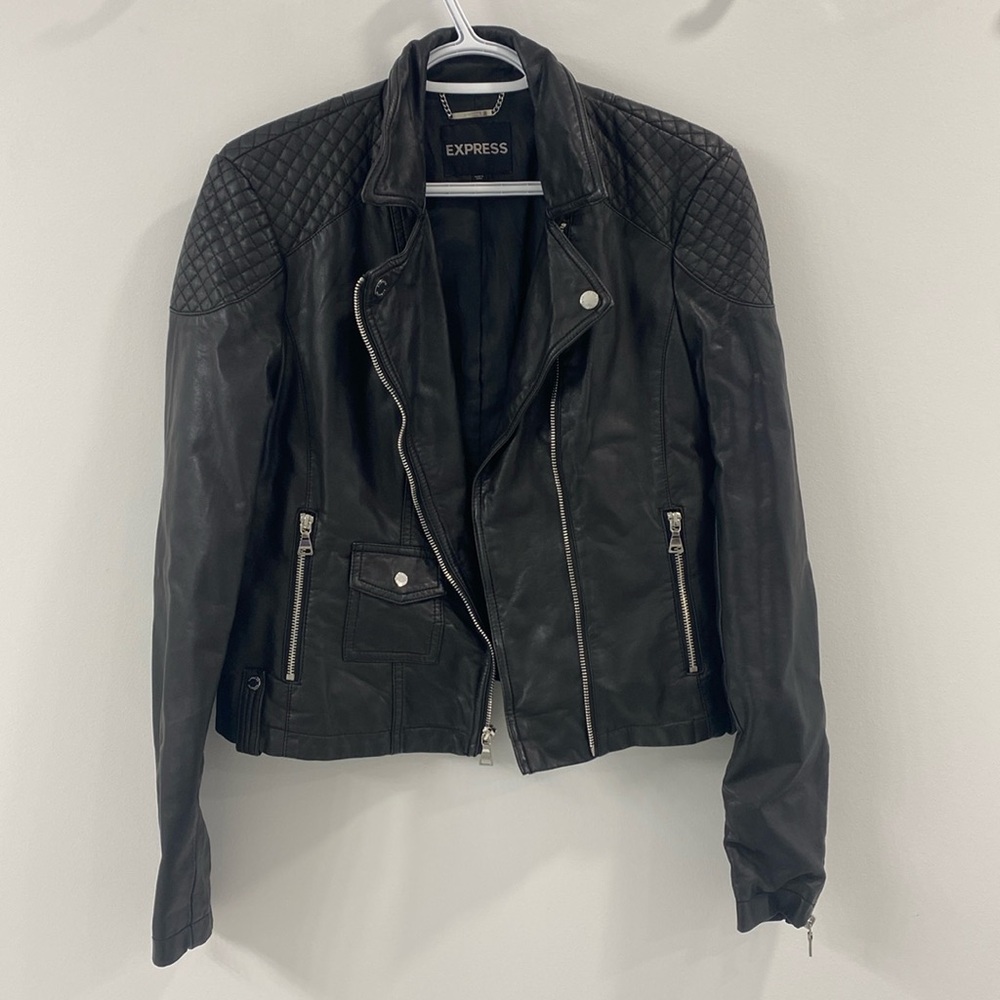 Express Faux Leather Jacket - Medium